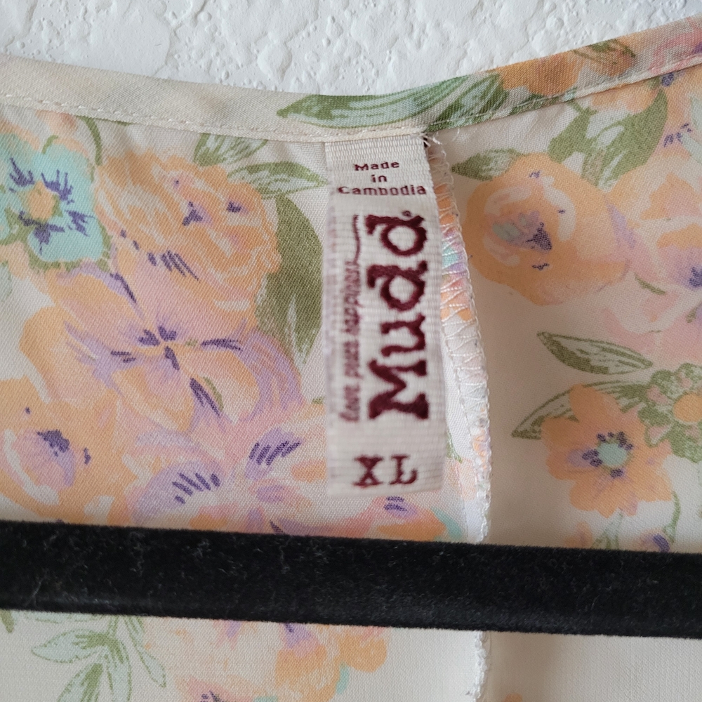 Mudd Pastel Floral Kimono - Picture 3 of 6